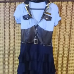 Police Woman Dress Costume/M-L